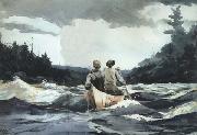 Winslow Homer Canoe in Rapids (mk44) china oil painting reproduction